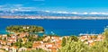 Island of Ugljan waterfront panoramic view, Preko, Dalmatia, Croatia Royalty Free Stock Photo