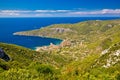 Island of Vis archipelago aerial view Royalty Free Stock Photo