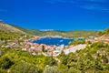 Island of Vis bay scenic view Royalty Free Stock Photo