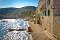 Island of Vis mediterranean waterfront Royalty Free Stock Photo