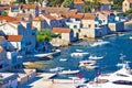 Island of Vis pictoresque village coast view Royalty Free Stock Photo