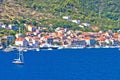 Island of Vis seafront panorama Royalty Free Stock Photo