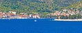 Island of Vis seafront panorama Royalty Free Stock Photo