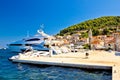 Island of Vis yachting waterfront view Royalty Free Stock Photo