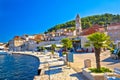 Island of Vis yachting waterfront view Royalty Free Stock Photo