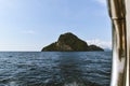 Island visible from a boat