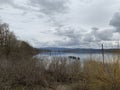 Government island in the Columbia River viewed from Camas-Washougal