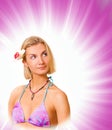 Islander girl Royalty Free Stock Photo