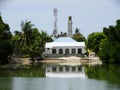 Street scenes of maldivian town on Huraa island