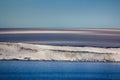 Arctic Islands Glaciers, snowfields, iceberg and rock outcrops Royalty Free Stock Photo