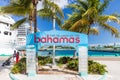 The Islands of the Bahamas sign at the Bahamas Cruise Port Royalty Free Stock Photo