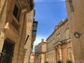 Islands European country Malta. Mdina Castle, beautiful medieval arcitecture Royalty Free Stock Photo