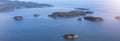 Islands in Howe Sound near Vancouver and Sunshine Coast, BC, Canada Royalty Free Stock Photo