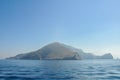 Islands in the middle of ocean on a sunny day Royalty Free Stock Photo