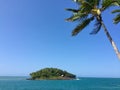 the islands of salvation in front of KOUROU in the Atlantic Ocean iles du Salut