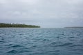 Islands and the sea near Uoleva in Tonga Royalty Free Stock Photo
