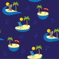 Islands seamless pattern