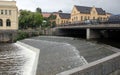 Islandsbron, Icelandic Bridge over the Fyris River at the Icelandic Fall, Islandsfallet, Uppsala, Sweden