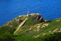 Islas Cies islands lighthouse Faro da Porta in Vigo