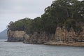 Tasmania coastal landscape in Isle of the Dead Royalty Free Stock Photo