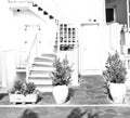 in the isle of greece antorini europe old house and white color Royalty Free Stock Photo