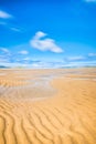 Isle of Harris landscape - beautiful endless sandy beach Royalty Free Stock Photo