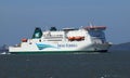 `Isle of Inishmore`, an Irish Ferries RoRo ferry operating between Rosslare and Pembroke Dock arrives in Wales