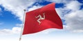 Isle of man - weaving flag - 3D illustration