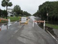 Isle of palms south carolina Road cloded due to flooding