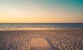 Isle of Re beaches at sunrise with a very calm sea