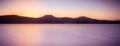 Isle of Skye landscape - sunset over ocean and mountains Royalty Free Stock Photo
