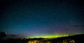 Isle of Skye Northern Lights and stars Royalty Free Stock Photo