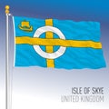 Isle of Skye official flag, Scotland, UK, vector illustration