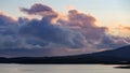 Wonderful sunset across the shorelines of Scotland.