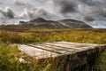 Isle of skye, Quiraing mountain, Scotland scenic landscape Royalty Free Stock Photo