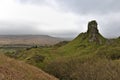 Isle of Skye, Scotland - Castle Ewen in the Fairy Glen, an isolated rock formation looking like an ancient tower