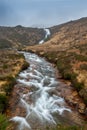 Isle of Skye scotland Fall waterfall long exposure Royalty Free Stock Photo