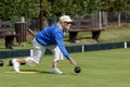 ISLE OF THORNS, SUSSEX/UK - SEPTEMBER 3 : Lawn bowls match at Is Royalty Free Stock Photo