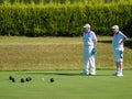 ISLE OF THORNS, SUSSEX/UK - SEPTEMBER 11 : Lawn Bowls Match at I