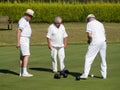 ISLE OF THORNS, SUSSEX/UK - SEPTEMBER 11 : Lawn Bowls Match at I Royalty Free Stock Photo