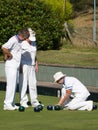 ISLE OF THORNS, SUSSEX/UK - SEPTEMBER 11 : Lawn Bowls Match at I Royalty Free Stock Photo