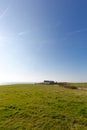 Isle of Wight, England, green land at Watershoot Bay Royalty Free Stock Photo