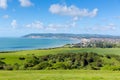 Isle of Wight view to Shanklin and Sandown Royalty Free Stock Photo