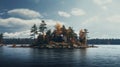 8k Resolution Landscape Forest Islands By Steven Hagelt
