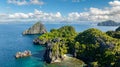 Islets in Miniloc Island. El Nido, Philippines. Royalty Free Stock Photo