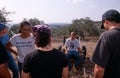 ISM volunteers in an olive grove, Palestine