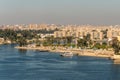 Cityscape of Ismailia on the shore of Suez Canal in Egypt Royalty Free Stock Photo