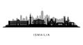 Ismailia Skyline Egypt Cityscape Silhouette Royalty Free Stock Photo