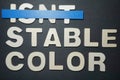 Isnt stable color