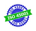 ISO 45001 Bicolor Clean Rosette Template for Seals